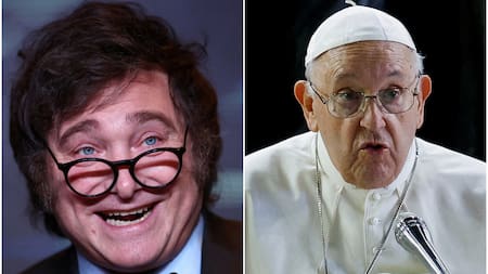 Javier Milei y el papa Francisco. Fotos: Reuters - NA.