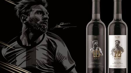 Los vinos de Lionel Messi. Foto: Olé.