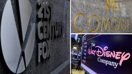 Fox, Comcast y Walt Disney - Reuters