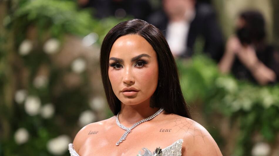 Demi Lovato en la Met Gala. Foto: Reuters.