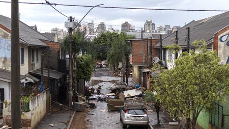 Inundaciones en Brasil. Foto: EFE.
