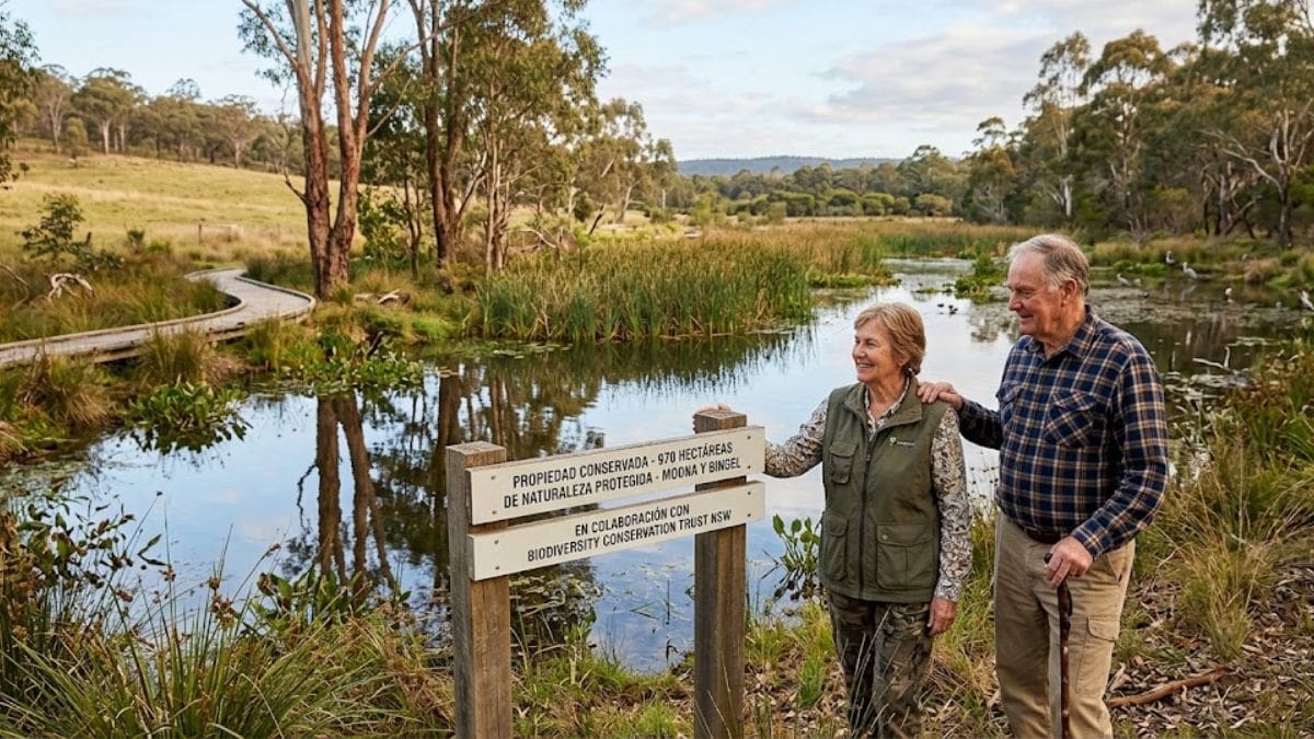 Una pareja recuperó dos antiguas propiedades en Australia, revegetaron sectores degradados y hoy protegen casi 1.000 hectáreas de naturaleza