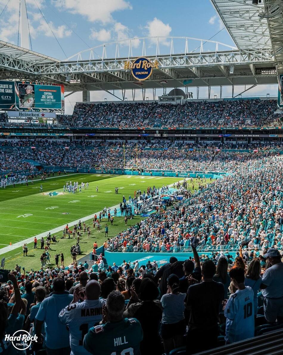El Hard Rock Stadium albergará la final de la Copa América 2024. Foto: Instagram @hardrockstadium