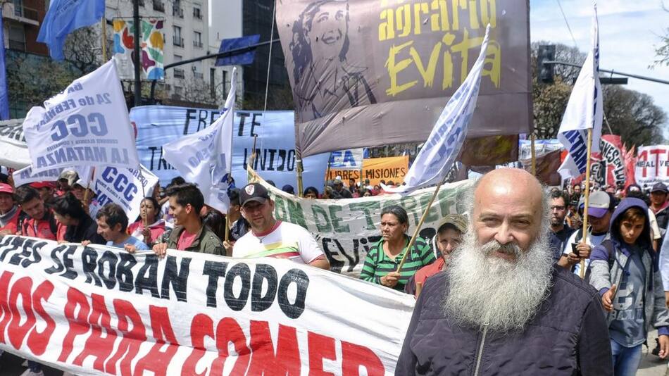 Emilio Pérsico, secretario de la Economía Social y dirigente del Movimiento Evita. NA.