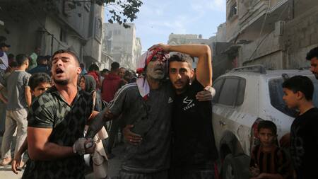 Ataque israelí en Gaza. Foto: Reuters.