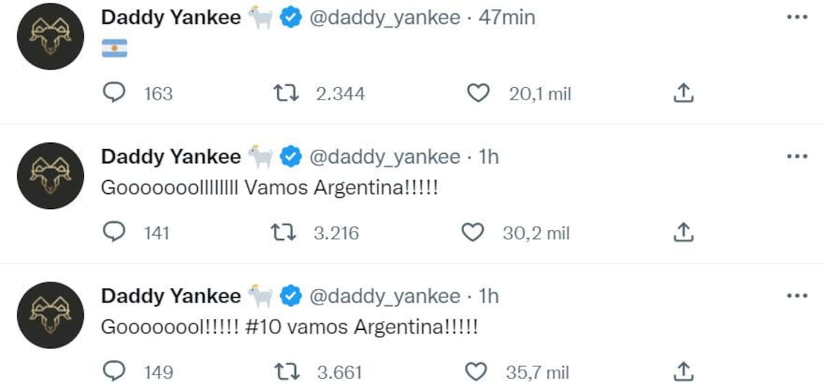 El apoyo de Daddy. Foto: Twitter.