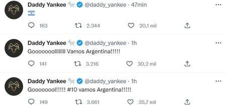 El apoyo de Daddy. Foto: Twitter.