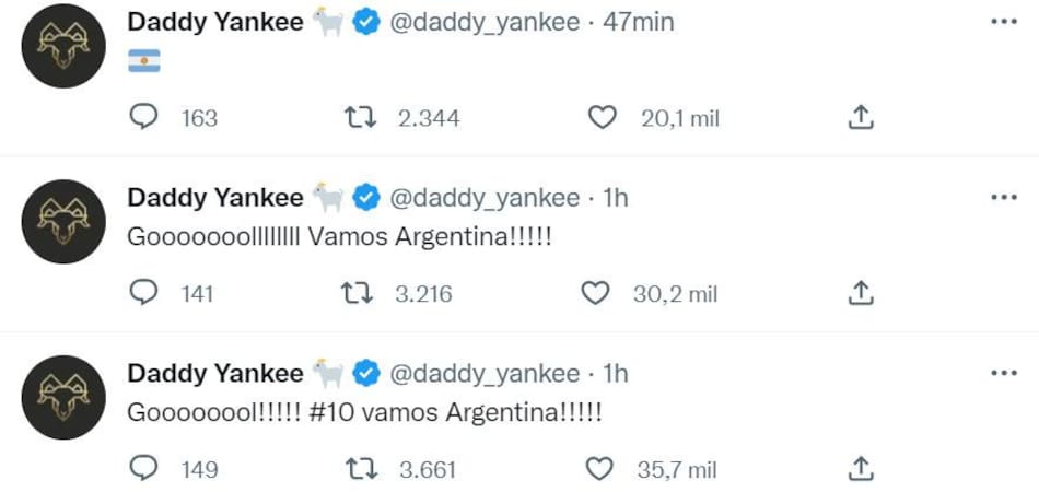El apoyo de Daddy. Foto: Twitter.