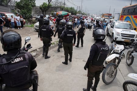 Operativo en Guayaquil, Ecuador. Foto: Reuters.