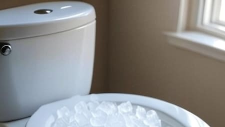 ¿Lo probarías en tu casa?: el truco viral con hielo en el inodoro para una limpieza fácil y sin esfuerzo