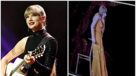 Taylor Swift se tragó un insecto. Fotos: Télam - captura video.