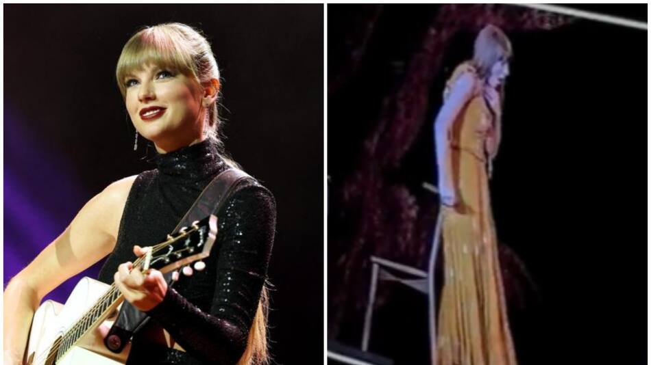 Taylor Swift se tragó un insecto. Fotos: Télam - captura video.