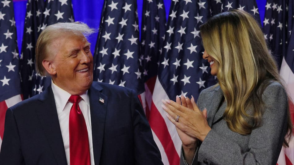 Melania y Donald Trump. Foto: Reuters.