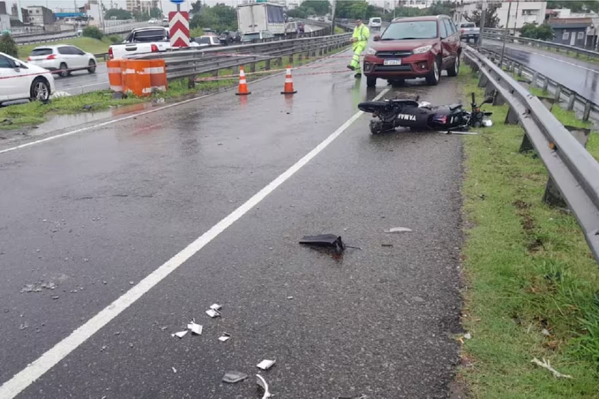 Choque fatal en Acceso Oeste. Foto: Ministerio de Seguridad bonaerense.