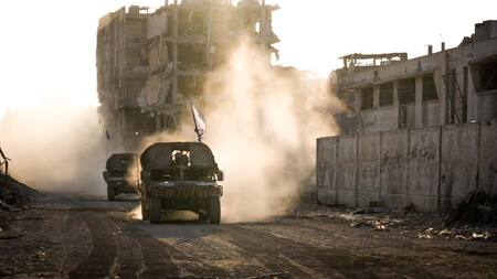 Soldados israelíes en la Franja de Gaza; guerra Israel-Hamás: Foto: X @idfonline