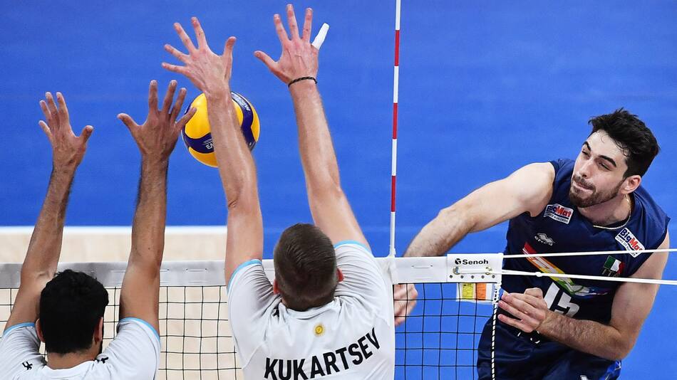 VNL, Argentina vs. Italia. Foto: EFE.