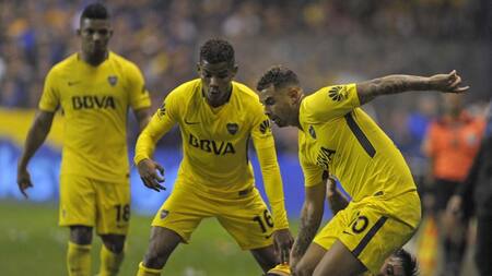 Edwin Cardona, Wilmar Barrios y Frank Fabra