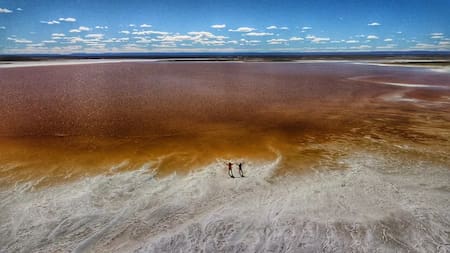 El maravilloso paisaje de Argentina que descansa en el fondo de América: es el punto más bajo del continente y el séptimo en todo el mundo
