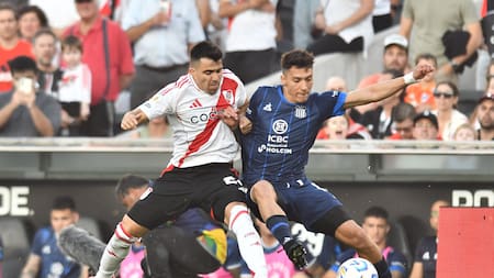Marcos Acuña, River vs Talleres. Foto: X @RiverPlate