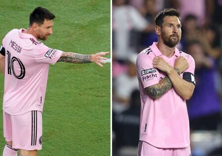 Messi imitando los gestos de "Thor" y "Black Panther". Foto: Reuters.