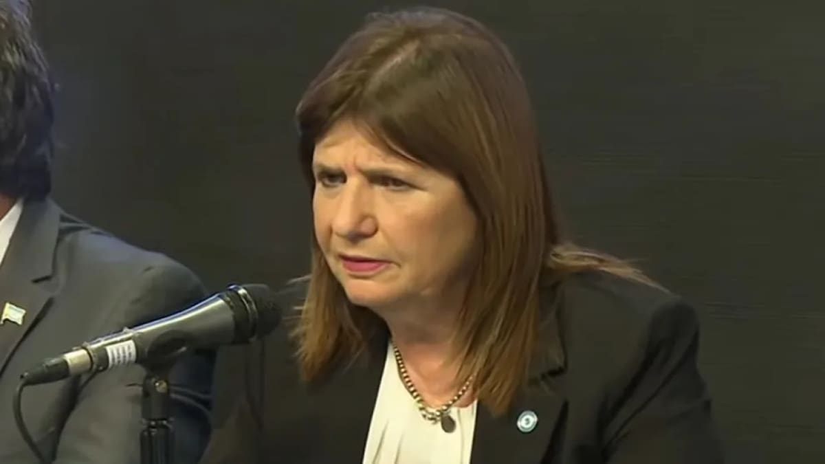Conferencia de prensa de Patricia Bullrich.