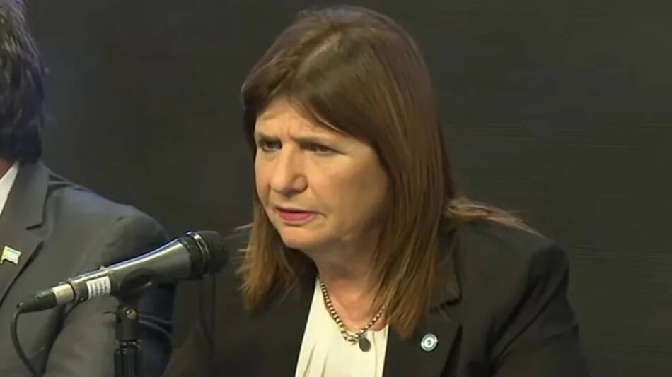Conferencia de prensa de Patricia Bullrich.