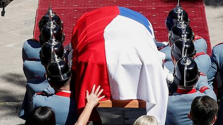 Funeral de Sebastián Piñera. Foto: Reuters.