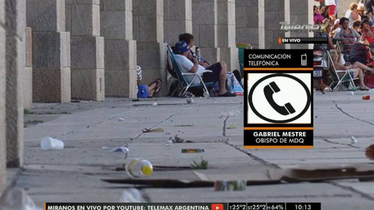 Mar del Plata - conflicto municipales con Arroyo, Obispo en Radio Latina