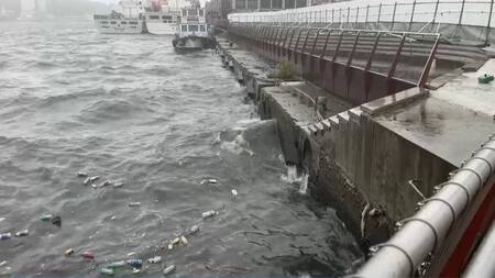 El supertifón en Taiwán y China. Foto: EFE.