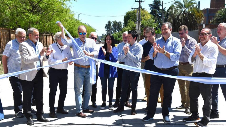 Nardini inauguró dos obras articuladas con el sector privado