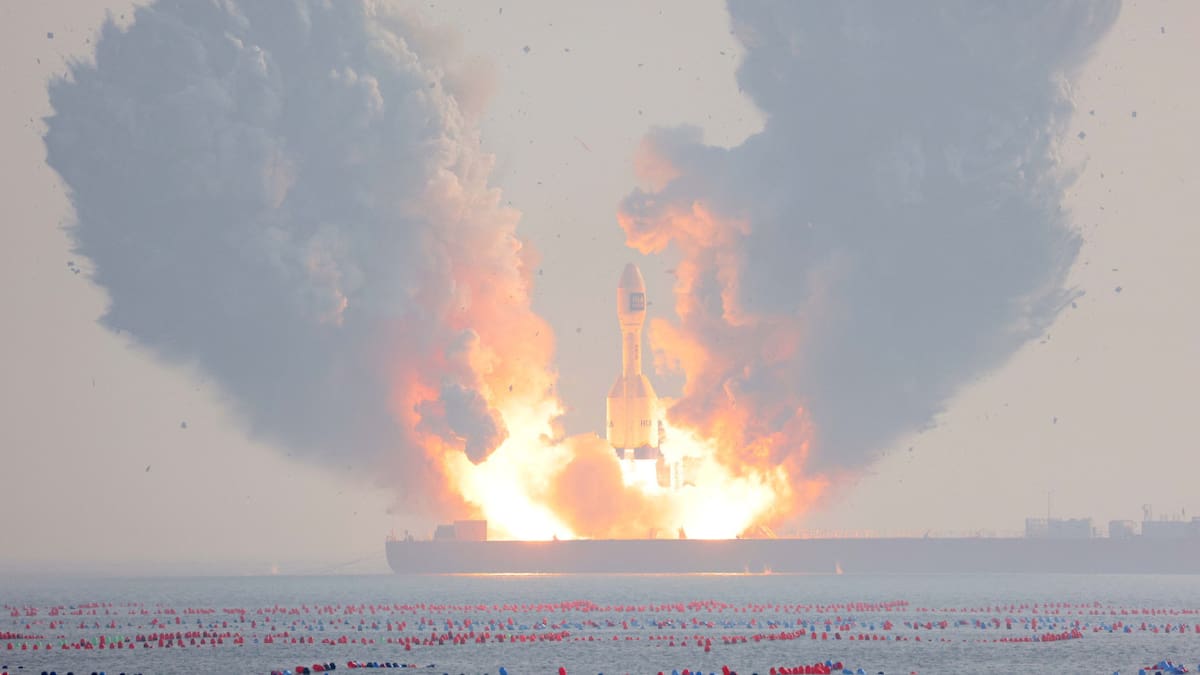 Lanzamiento del cohete Gravity 1. Foto: Reuters.
