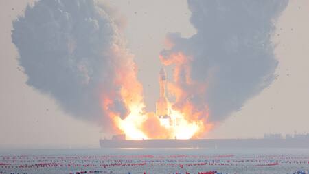 Lanzamiento del cohete Gravity 1. Foto: Reuters.