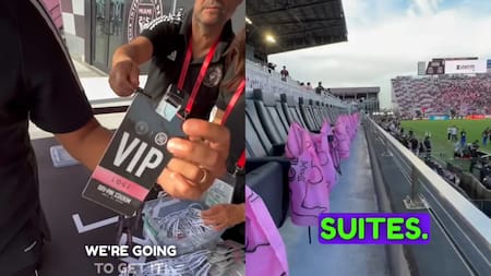 El vip del Inter Miami. Fotos: captura.