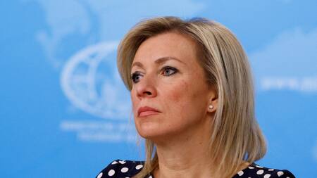 La portavoz del Ministerio de Asuntos Exteriores de Rusia, María Zajárova. REUTERS