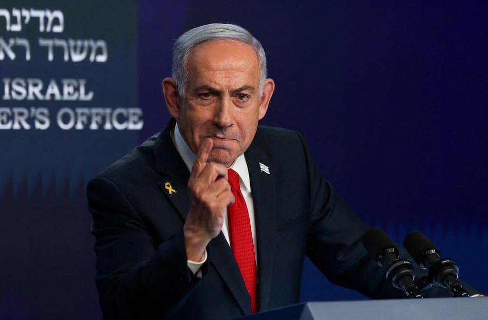 Benjamín Netanyahu, primer ministro de Israel. Foto: REUTERS/Ronen Zvulun.