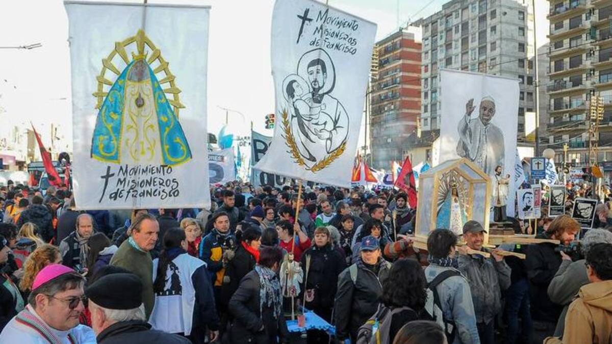 Movilización desde San Cayetano a Plaza de Mayo