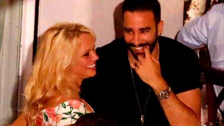 Pamela Anderson y Adil Rami