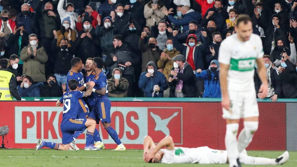 Festejo del Real Madrid ante el Elche por Copa del Rey, AGENCIA EFE