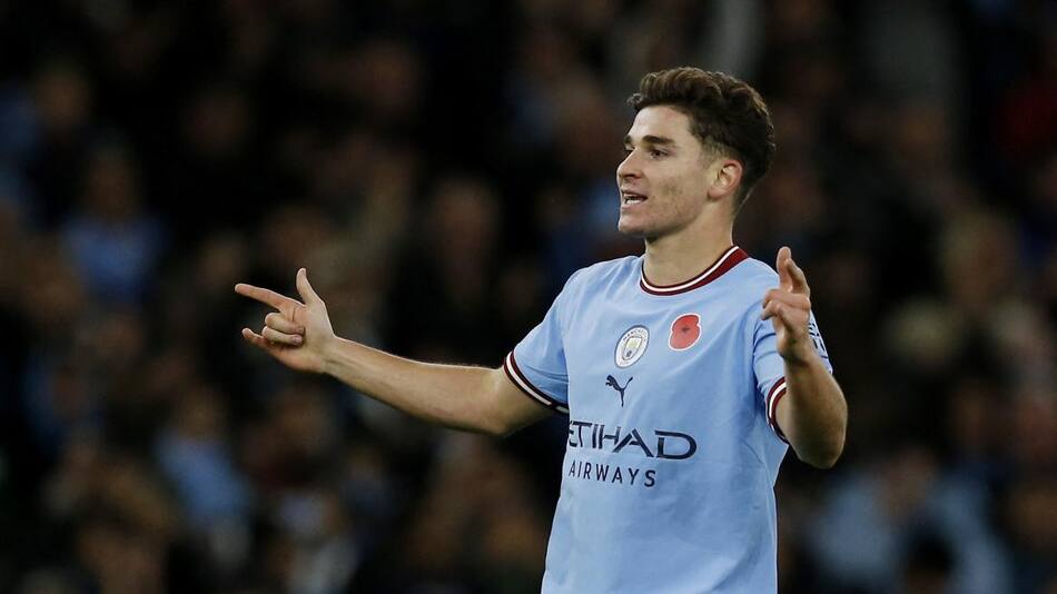 Julián Álvarez, Manchester City, Carabao Cup. Foto: REUTERS