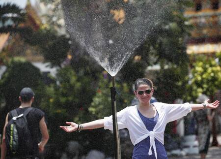 Ola de calor en Bangkok. Foto: EFE