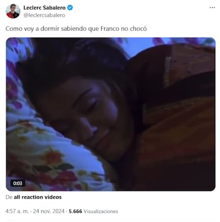 Los mejores memes sobre Franco Colapinto. Foto: captura.