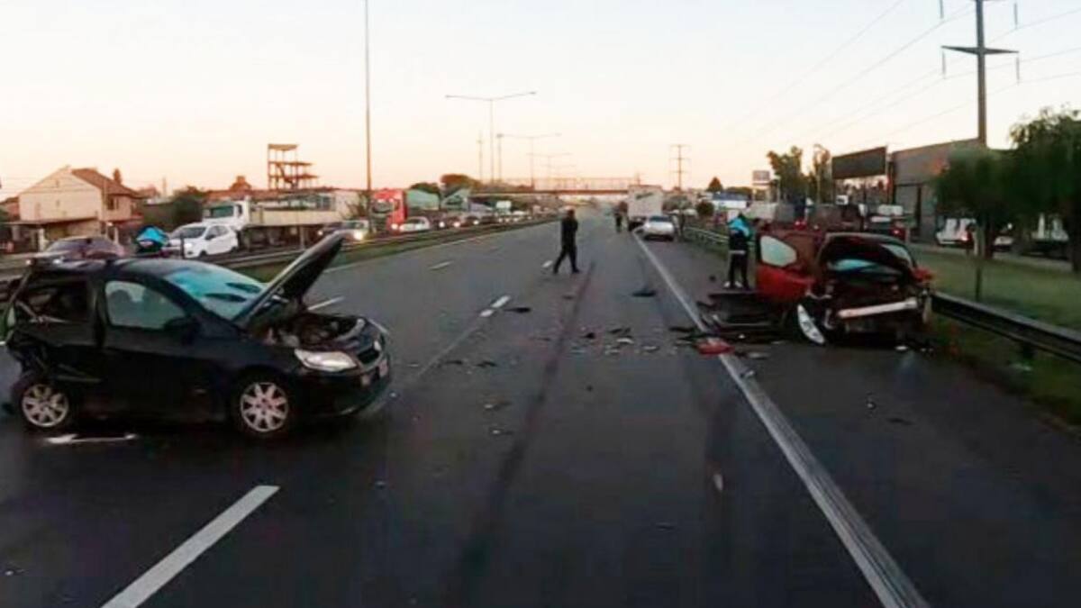 Choque múltiple en la Panamericana