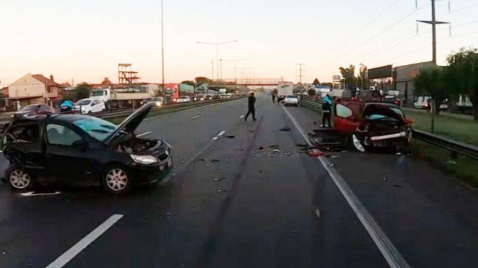Choque múltiple en la Panamericana