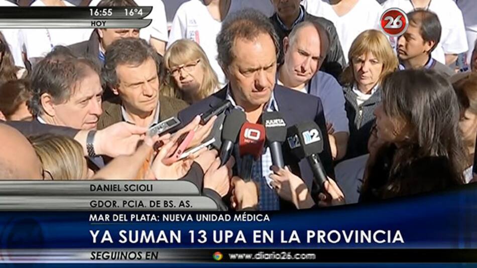 Scioli en Mar del Plata - UPA