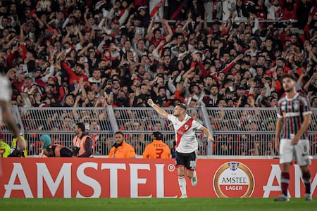 Lucas Beltrán encaminó la victoria de River sobre Fluminense. Foto: NA.
