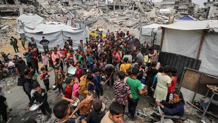 La Franja de Gaza, un territorio destrozado. Foto: Reuters/Mahmoud Issa
