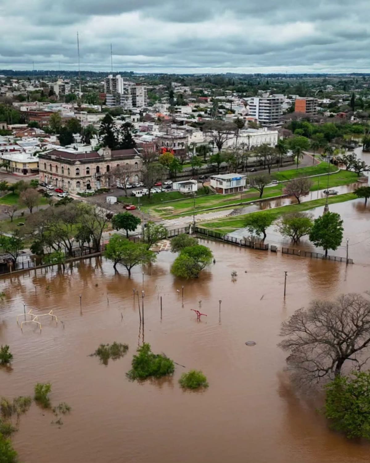 Inundación en Entre Rios por la crecida del rio Uruguay