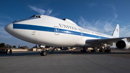 El Boeing E-4B de Estados Unidos. Foto: Reuters (U.S. Air Force)