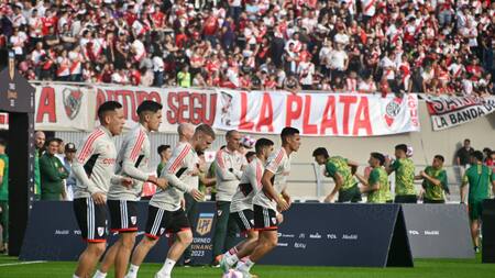 River Plate vs. Defensa y Justicia suspendido. Foto: Twitter @RiverPlate.