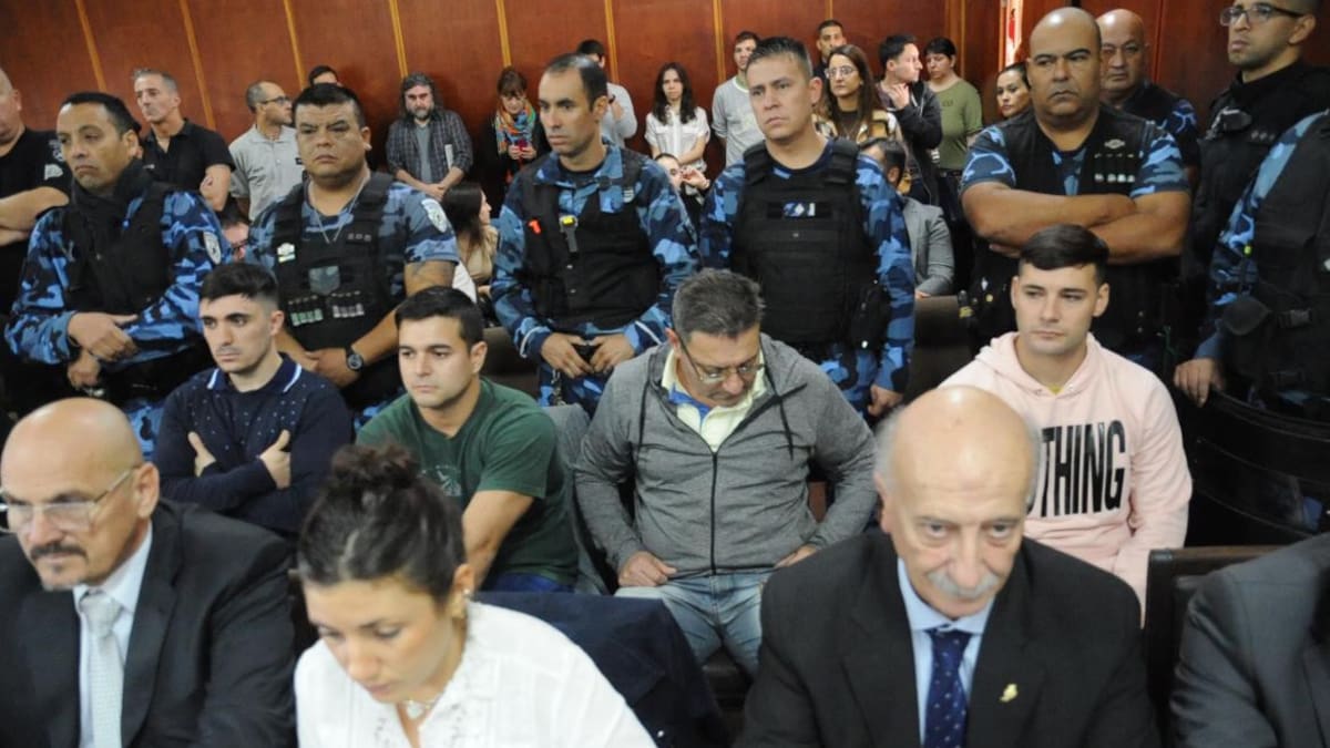 Los condenados por la Masacre de Monte. Foto: Télam.